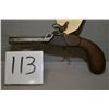 Image 2 : Unknown Side by Side Over Hammer Pistol Approx .40 cal Perc ? [ for parts only , missing hammer & tr