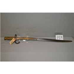 Antique Sword Bayonet w/brass handle, w/ 22 1'2" blade