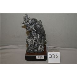 Superior Trophies Ltd, Surrey, B. C. Soap Stone Like Figurine of Bird on branch of a tree