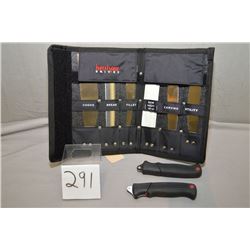 Kershaw Camp Knife w/ two detachable handles & 6 blades contained in folding case