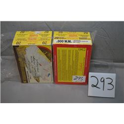 Bag Lot : Approx 73 Rnds .300 Wthby Mag cal Plus Brass - mostly hand loads , 14 rnds are Factory