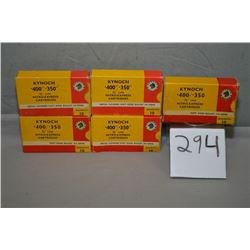 Bag Lot : 5 Boxes of Kynoch .400/350 Nitro Express Ammo ( 10 rnds per box ) 2 3/4" case, 310 grain b