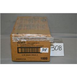 Case Lot : 20 Boxes ( 50 rnds per ) 1000 Rnds Federal American Eagle .9 MM Luger cal 147 Gr FMJ Flat