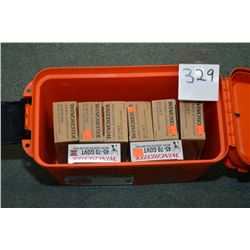 Orange Marine Box : 4 Boxes ( 50 rnds per ) Winchester .45 Colt Cowboy Action Loads ammo - 2 boxes (