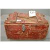 Image 2 : Red Wooden Ammo Box : 35 Boxes ( 20 rds ) Military Ammo in zip clips - box not marked w/ caliber ?