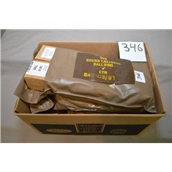 Box Lot : 4 Plastic ( one open) Packages ( 140 rnds per ) 7.62 x 51 Ball Ammo