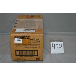 Case Lot : 25 Boxes ( 20 rnds per ) 500 Rnds Federal American Eagle .223 Rem cal 55 Grain Boat Tail 