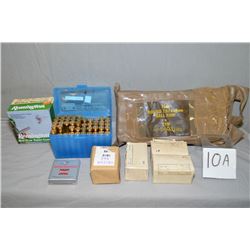 Tray Lot : Asstd Military Ammo ; rubber pkg containing 7.62 x 51 ball ammo - plus 4 boxes 7.62 Milit