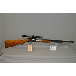 Browning ( Belgian ) Model Trombone .22 Long Only Tube Fed Pump Action Rifle w/ 22" bbl [ good blued