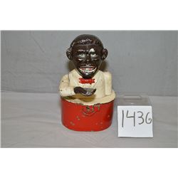 Little Joe Bank [ Die cast & tin African American Penny Bank , appears to be antque ]