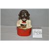 Image 1 : Little Joe Bank [ Die cast & tin African American Penny Bank , appears to be antque ]