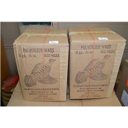 Lot : Two Boxes Palverizer ( 1000 per box ) Wads - Approx 2000 Total