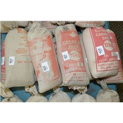 Lot : 9 Bags # 8 Shot Lead - 25 Lbs per