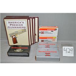 Tray Lot : Approx 80 Rnds .308 cal Ammo in five boxes - Four Volume Set - Books " America's Premier 