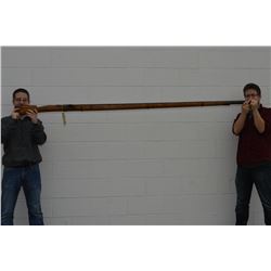 Japanese Ramport Wall Gun Approx. . 75 Matchlock cal Cannon Muzzle w/ 75" Bbl , Japanese Markings on