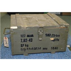 Full Wooden Case Lot : 1120 Rnds 7.62 x39 cal Ammo Note: case marked 7.62 x 43