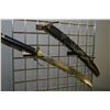 Image 2 : Reproduction NAGINATA [ black w/ brass & wooden carved scabbard ]