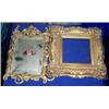 Image 1 : A GILT BRASS FRAMED MIRROR; and a gilt plaster picture frame., £60/100...