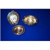 Image 1 : A STOP WATCH, mounted on a horse shoe; a London silver ashtray, Hancock & Co; and a miscellaneous...