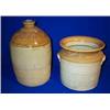 Image 1 : A GLAZED POTTERY STORAGE JAR, 19th CENTURY, the neck stamped Terence Mc.Cann Wholesale Wine and S...