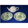 Image 1 : A SHELF OF PART TEASETS, including New Chelsea, Staffordshire, Coalport plates, etc., £40/60...