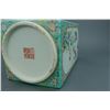 Image 8 : Chinese Turquoise Ground Porcelain Vase Jiaqing Mk