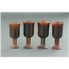Image 2 : 4 Pcs Chinese Horn Small Cups