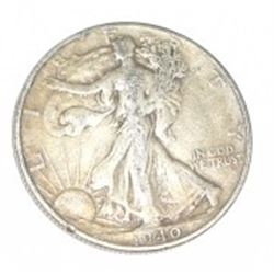 1940 SILVER WALKING LIBERTY HALF DOLLAR *NICE EARLY SILVER US COIN*!! COIN CAME OUT OF SAFE!!