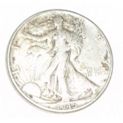 1945 SILVER WALKING LIBERTY HALF DOLLAR *NICE EARLY SILVER US COIN*!! COIN CAME OUT OF SAFE!!
