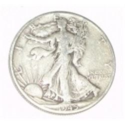 1945-D SILVER WALKING LIBERTY HALF DOLLAR *NICE EARLY SILVER US COIN*!! COIN CAME OUT OF SAFE!!