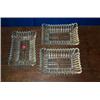 Image 1 : THREE RECTANGULAR DISHES, with serrated rims, 23cms x 15cms, £60/100, Illustration...