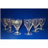 Image 1 : A COLLECTION OF SIX LARGE OGEE RUMMERS, 19th CENTURY, 13cms high., £150/200...
