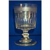 Image 1 : A MASONIC BUCKET RUMMER, c.1805, PROBABLY CORK, on a short blade knopped stem, a broad band of fi...