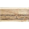Image 2 : SAMUEL AND NATHANIEL BUCK, Black and white engraving, Panorama of London from The New Bridge...