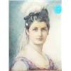 Image 1 : BEATRICE WAINWRIGHT, (c.1900), Watercolour on ivory, Miniature portrait of a woman (Countess...