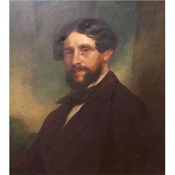 RICHARD BUCKNER, (1812-1883), Oil on canvas, Portrait of Francis Jack, 2nd Earl of Kilmorey,...