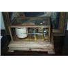 Image 1 : A BAROGRAPH IN A MAHOGANY GLAZED CASE, the base with a drawer, 38cms wide., £150/200...