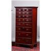 Image 1 : A MAHOGANY TALL BOY, IRISH, 18th CENTURY, fitted with eight graduating long drawers on bracket fe...