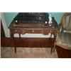 Image 1 : A KINGWOOD AND BRASS BANDED WRITING TABLE, 19th CENTURY, IN FRENCH STYLE, with inset leather top,...