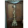 Image 1 : AN ITALIAN PRICKET STYLE CANDLESTICK, IN 17th CENTURY STYLE, (converted to a lamp), 63cms high; a...