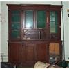 Image 1 : A MAHOGANY BREAKFRONT BOOKCASE, MID 19th CENTURY, with moulded cornice, plain frieze, the central...