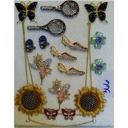17 BROOCHES