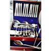 Image 1 : 84 PIECE SETTING OF HAMPTON SILVERSMITHS STAINLESS SILVERWARE SET WITH CASE