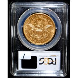 RARE 1876-CC $20 LIBERTY GOLD COIN - PCGS XF45