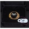 Image 2 : LADIES 14K BLACK TAHITIAN PEARL & DIAMOND RING