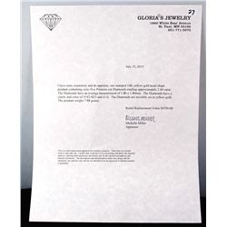 LADIES 14K HEART SHAPED DIAMOND PENDANT