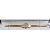 Image 2 : LADIES 14K YELLOW GOLD-DIAMOND FACE WRISTWAT