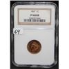 Image 2 : RARE 1867 INDIAN HEAD CENT - NGC PF64RB
