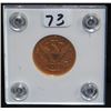Image 1 : SCARCE 1880-S $5 LIBERTY GOLD COIN