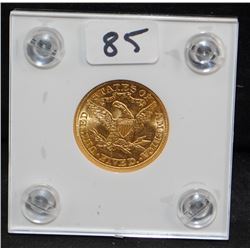 1907 $5 LIBERTY GOLD COIN FROM SAFE DEPOSIT
